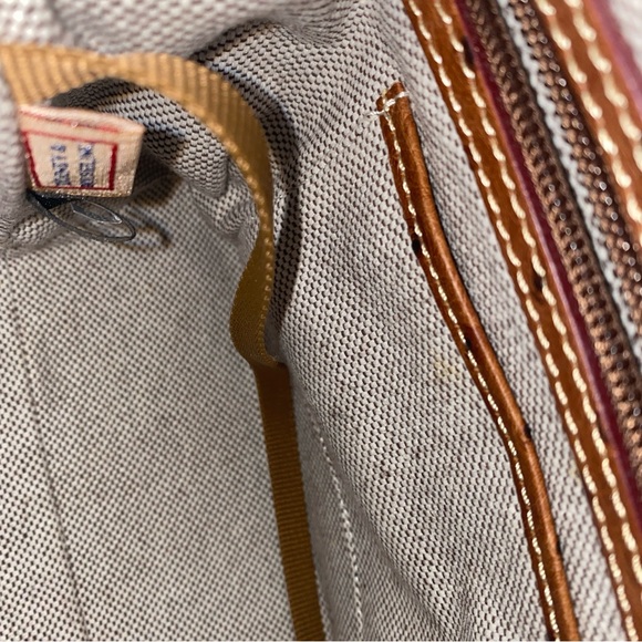 Dooney &‎ Bourke Brown Satchel with Ostrich-Embossed Leather - Picture 7 of 10